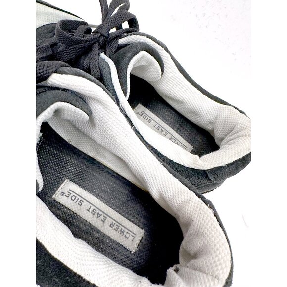 Vintage Y2K Grunge Womens 8.5 Distressed Suede Leather Platform Shoes Sneakers - Picture 8 of 13